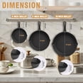 thumbnail image 5 of Cast Iron Skillet Set, TAIMASI 3-Piece Pre-Seasoned Pan Cookware Set, 10", 8", 6" Frying Pans with Handles, Heavy-Duty Cookware Set with Non-Stick Surface For Saute, Cooking, Pizza, 5 of 10