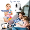 thumbnail image 4 of Monitor para bebé HelloBaby de 3.2" con 3 cámaras, sin WiFi y visión nocturna, 4 of 9