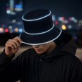 thumbnail image 5 of LED Light Up Bucket Hat Glowing Fisherman Hat Neon Party Hat For Festival Rave Concert Night Club Costume, Battery Not Included One Size, 5 of 10