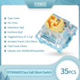 thumbnail image 2 of Juego de interruptores de teclado mecánicos EPOMAKER Sea Salt 35 piezas, 2 of 7