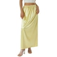 Half Slip Lace Long Underskirt Women's Satin Half Slip Half Slips for Under Dresses Slip