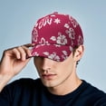 thumbnail image 2 of Rustic Farmhouse Floral Print Baseball Cap – Adjustable Dad Hat with Autumn Leaves and Bright Bloom, Artistic Watercolor Design, 2 of 2
