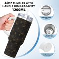 thumbnail image 3 of Uemuo Gold Spiders And Cobwebs Print 40oz Ice Bully With Handle And Straw Stainless Steel Vacuum Insulated Cup And 2 In 1 Straw Lid Insulated Travel Tumbler, 3 of 8