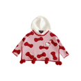 thumbnail image 2 of Hello Kitty moda infantil tridimensional piel lazo bola capa abrigo niñas lindo dulce con capucha suéter de punto capa superior, 2 of 4