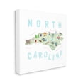 thumbnail image 2 of Stupell Industries North Carolina Tourist Diagram Travel & Places Painting Gallery Wrapped Canvas Print Wall Art, 2 of 5
