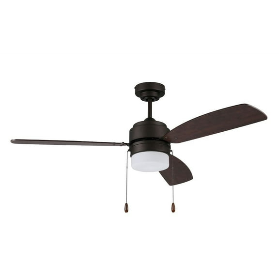 Litex - Ausmus - 3 Blade Ceiling Fan with Light Kit-15.75 Inches Tall and 52