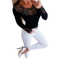 thumbnail image 4 of FASHIONWT Women Casual Long Sleeve Slim Fit Tunic Top Base Stretchy T-Shirt, 4 of 6