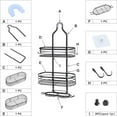 Over the Shower Head Caddy Organizer, Shower Storage Rack Shelf with
