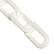 White Plastic Chain 1 IN Link 25 FT Lg