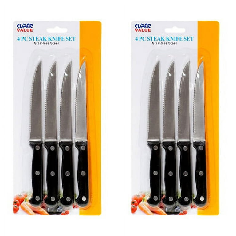 144 Wholesale Steak Knives 4pc, 4.5 Blade