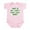Petal Pink, variant on - Lucky Disc Golf Infant Bodysuit - Baby Light Bodysuit, Size Newborn - 24 Months
