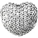 thumbnail image 1 of CORAZON CON CIRCONIA GRIS, 1 of 1