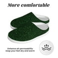 thumbnail image 6 of Goofa Emerald Green Sparkling Print Womens Mens Cotton Lightweight House Slippers , Washable Home Slippers,Indoor Comfy Bedroom Cozy Slippers-46/47, 6 of 7