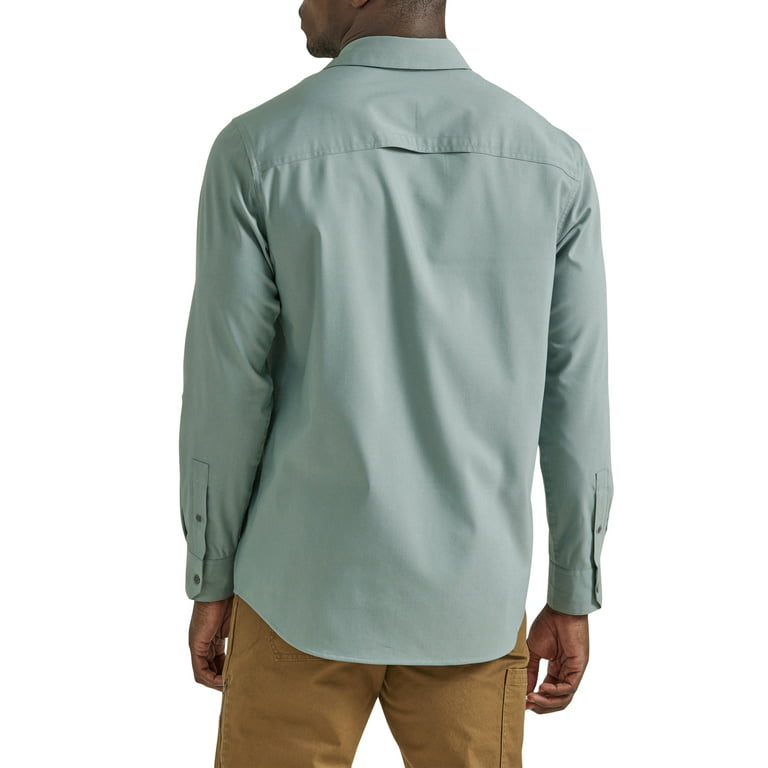 Wrangler Men's Outdoor Long Sleeve Shirt with UPF 30+ Protection, Sizes  S-5XL 
