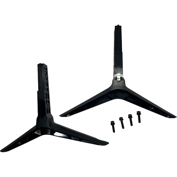 Amtone Durable Television Stand with Screws, Acrylonitrile Butadiene Styrene Black