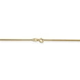 thumbnail image 4 of Real 14kt Yellow Gold 1.3mm Curb Pendant Chain; 18 inch; for Adults and Teens; for Women and Men, 4 of 5