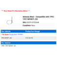 thumbnail image 2 of Antenna Mast - Compatible with 1993 - 1997 INFINITI J30 1994 1995 1996, 2 of 2