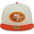 thumbnail image 2 of Men's New Era Cream/Scarlet San Francisco 49ers City Icon 59FIFTY Fitted Hat, 2 of 6