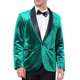 thumbnail image 1 of BLAZERS CHIC PARA HOMBRES INSPIRE Con Brillantes de Strass y Solapa de Chal, Blazers de Fiesta XL Verde, 1 of 5