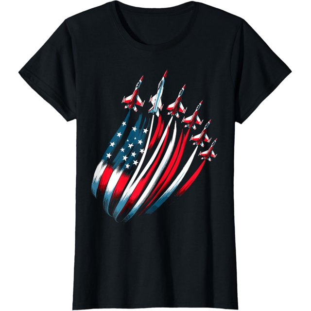 Camiseta patriótica estadounidense, 100% algodón, holgada, negra, con diseño. Lavable a máquina. Ideal para uso informal, actividades al aire libre y celebraciones.
