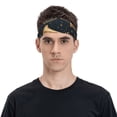 thumbnail image 6 of Sports Headbands Sweat Absorbing Breathable Hair Head Bands for Running Fitness Gym, Trombone Musical Instruments Art, 6 of 7
