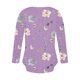 thumbnail image 5 of ICHUANYI Clearance Women's Long Sleeve Summer V Neck Sexy Casual Tops Regular Blouse Tops(Purple, S) ICHUANYI WER2023081112844, 5 of 5