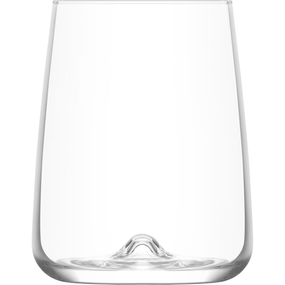 Juego 6 Vasos Copa Stemless Terra Vidrio Cristal 360 ml Para Cocina, Banquetes, Fiestas
