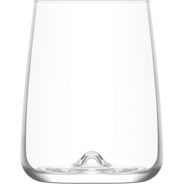 Juego 6 Vasos Copa Stemless Terra Vidrio Cristal 360 ml Para Cocina, Banquetes, Fiestas