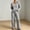 Gray women's lounge set 2 piece a1, variant on Usloyux Women's 2 Piece Lounge Set V Neck Long Sleeve Sweater and Wide Leg Pants Matching Casual Outfits with Elastic Waist, Beige S