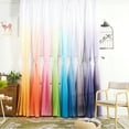 thumbnail image 1 of Cheers Dégradé Couleur Pure Tulle Fenêtre Rideau Drapé Chambre Balcon Décoration de la Maison, 1 of 6