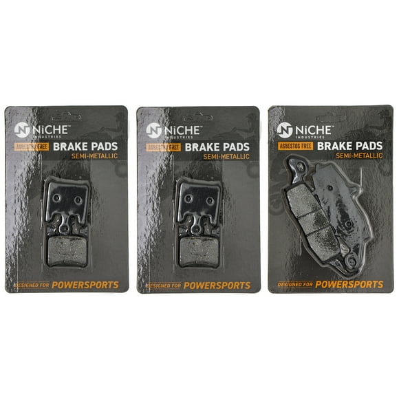 Niche Semi-Metallic Brake Pad Set for 2005-08 Kawasaki Vulcan 1600 Motorcycle MK1002582