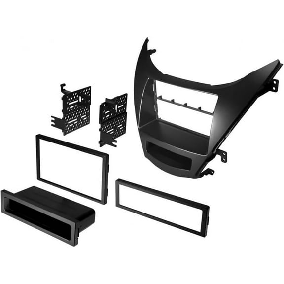 Single/Double DIN Car Stereo dash Install Kit fit 2011-2013 Hyundai Elantra