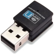 GJX 300Mbps USB WiFi Adapter, Plug and Play Wireless LAN Network Card for Desktop PC, Windows 10/8/7, Mac OS, Linux