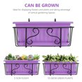 thumbnail image 3 of PAMINGONO 1Set Iron Flowerpot Holder for Balcony and Kitchen in Black 13.76X7.47X6.68inch, 3 of 7
