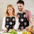 thumbnail image 3 of Pioneer Flower Floral Print Pattern Apron for Women and Men, Cotton Linen Waterproof with Pockets, Adjustable, 33x27 Inch for Kitchen, Gardening, BBQ, Salon, 3 of 6