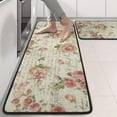 thumbnail image 2 of Kitchen Rugs Sets Of 2,Pioneer Flower Floral Print Pattern Anti Fatigue Kitchen Mat Rugs Non Slip Washable,Decorative Kitchen Floor Mats for Kitchen,Sink,Laundry,17"x47"+17"x47", 2 of 5