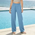 thumbnail image 2 of BVOFAR Wide Leg Pants for Women High Waisted Baggy Sweatpants Loose Baggy Lounge Travel Pant Fashion Outfits Joggers Clothes Blue XXL, 2 of 10
