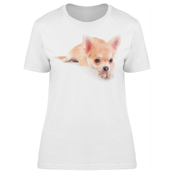 Chihuahua Puppy Laid Down T-Shirt Women -Image by Shutterstock, Female Small