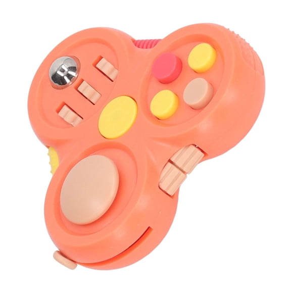 Sensory Gamepad Toy, Roller Ball Stress Relief Game Pad Button for Travel Orange,Blue,Green,Black
