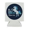 thumbnail image 2 of My Spirit Animal is a Unicorn Can Cooler - Drink Sleeve Hugger Collapsible Insulator - Beverage Insulated Holder, 2 of 3