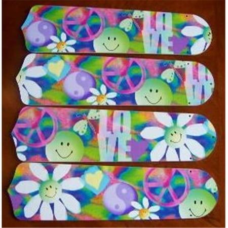 

Ceiling Fan Designers 42SET-KIDS-PLHF New PEACE LOVE HAPPY FACE 42 Ceiling Fan BLADES ONLY