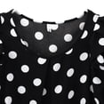 thumbnail image 3 of Xmarks Women Casual Mini Dress Polka Dot Summer Fly Sleeve Retro Sundress, 3 of 6