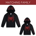 thumbnail image 4 of Marvel Spider-Man Miles Morales Fleece Matching Family Zip Up Cosplay Hoodie Toddler to Big Kid, 4 of 5