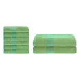 thumbnail image 6 of Superior 2 Piece Bath and 6 Piece Hand Towel Set, Rayon From Bamboo, Cotton, Spring Green, 6 of 7