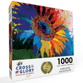 thumbnail image 3 of Sunflower Kaleidoscope Jigsaw Puzzle by Cross & Glory - Best New 1000 Piece Puzzle | Vibrant Flower Artwork for Adults | Fun and Challenging Gift for Garden Lovers, 3 of 5