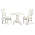 thumbnail image 2 of East West Furniture Weston 7-piece Wood Table and Dining Chair Set in White, 2 of 2