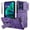 Purple, variant on TECH CIRCLE Rugged Phone Case for Moto G 2025/2026 and Moto G Play 2026, with Wrist Strap, Built-in Sliding Camera Cover, Kickstand, Hard Shell Protective Lightweight Cover, Black