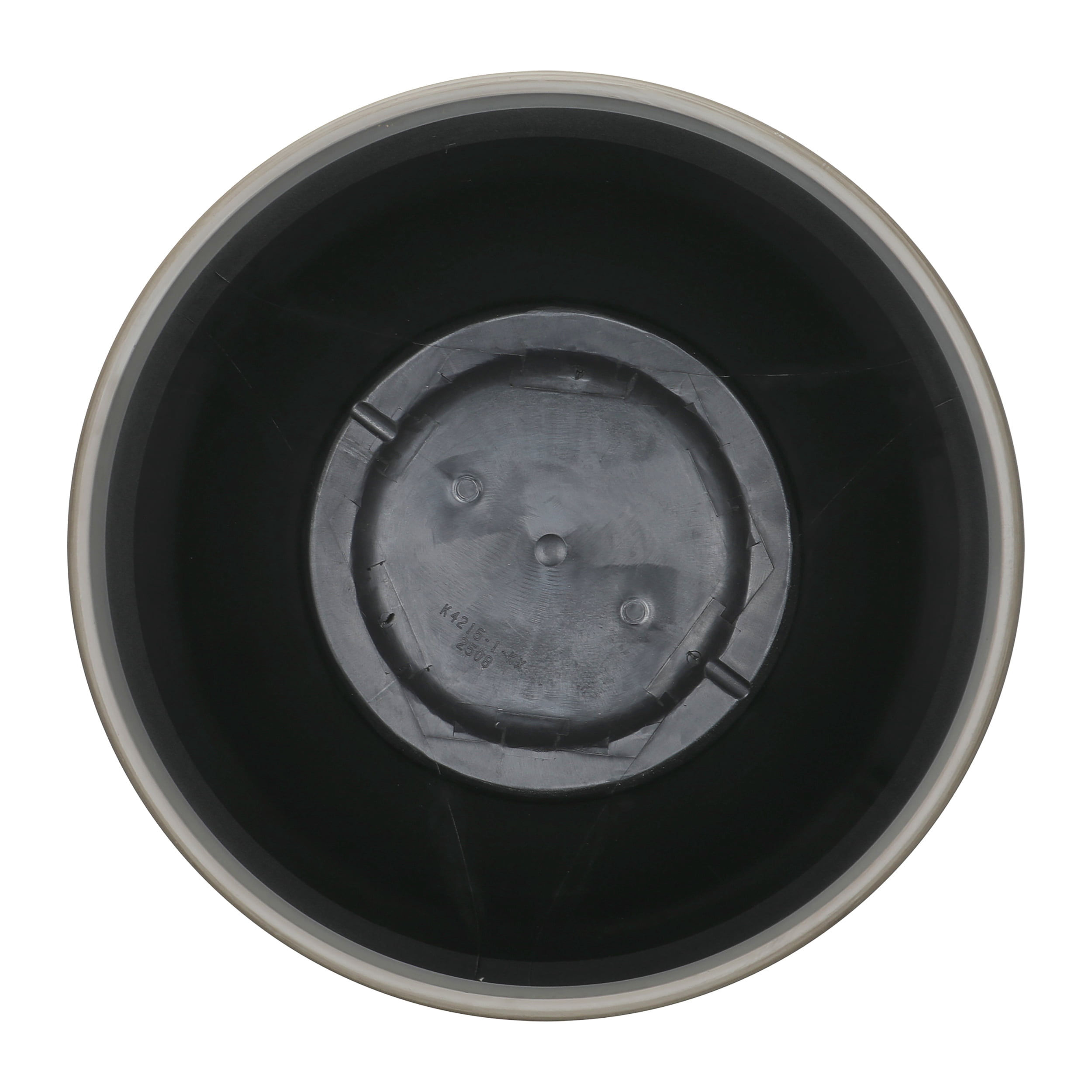Mainstays Sienna 15.5" x 15.5" x 13" Round Birch Gray 100% Recycled Resin Planter