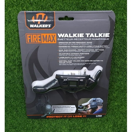 UPC: 0888151030721 | Walker s FireMax Ear Muff Walkie Talkie Attachment  Black – GWP-DFMWT