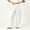 White, variant on Tsivenald Womens Linen Wide Leg Pants Elastic Drawstring Waist Lightweight Breathable Summer Beach Casual Trousers